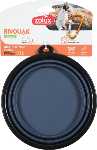 BVK Foldable Soft Bowl Blue, 1 L